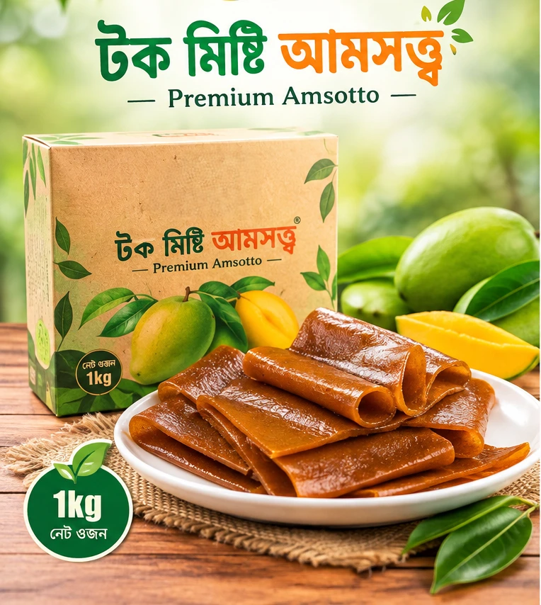 টক মিষ্টি আমসত্ত্ব | Premium Amsotto (1 KG)