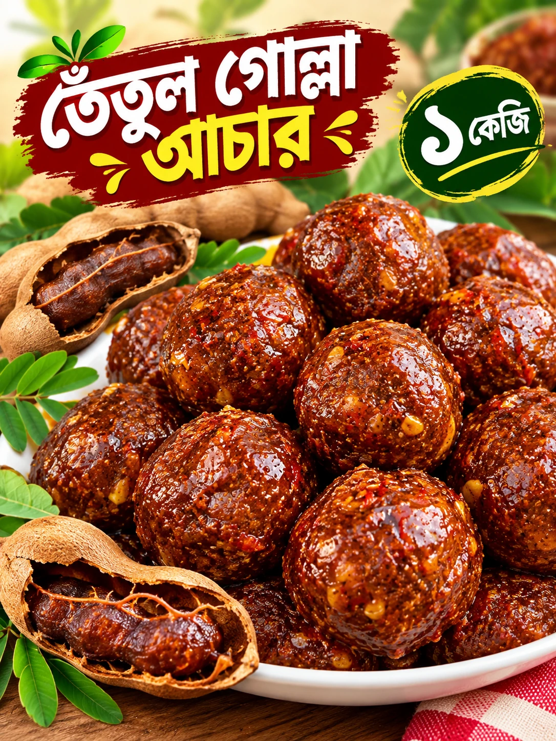 তেঁতুল গোল্লা আচার  ১ কেজি
